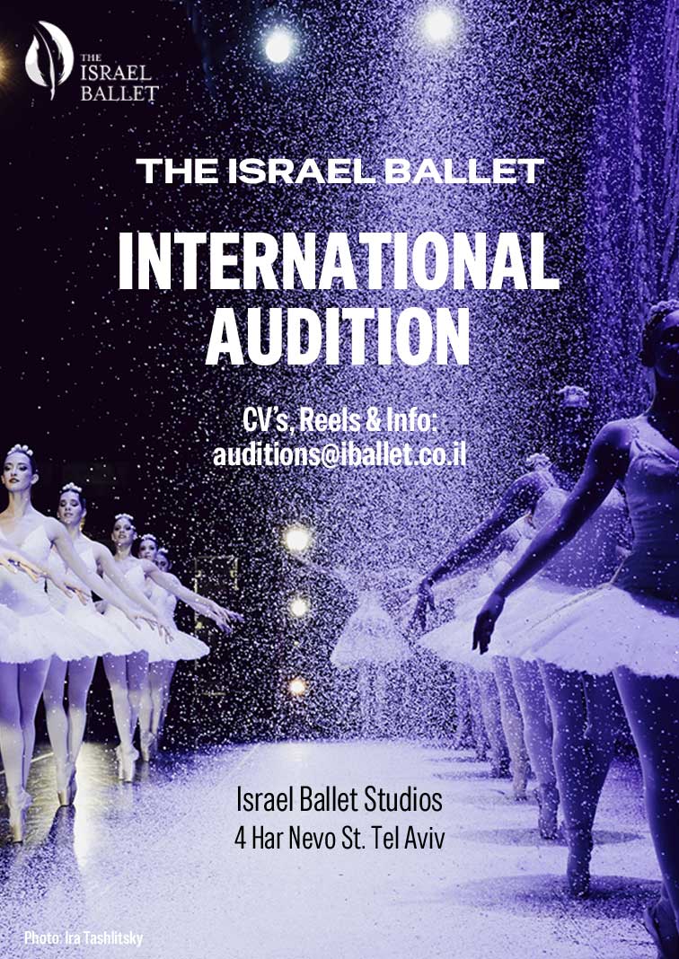 ‎‏ההרשמה לאודישן הבינלאומי של הבלט הישראלי נפתחה